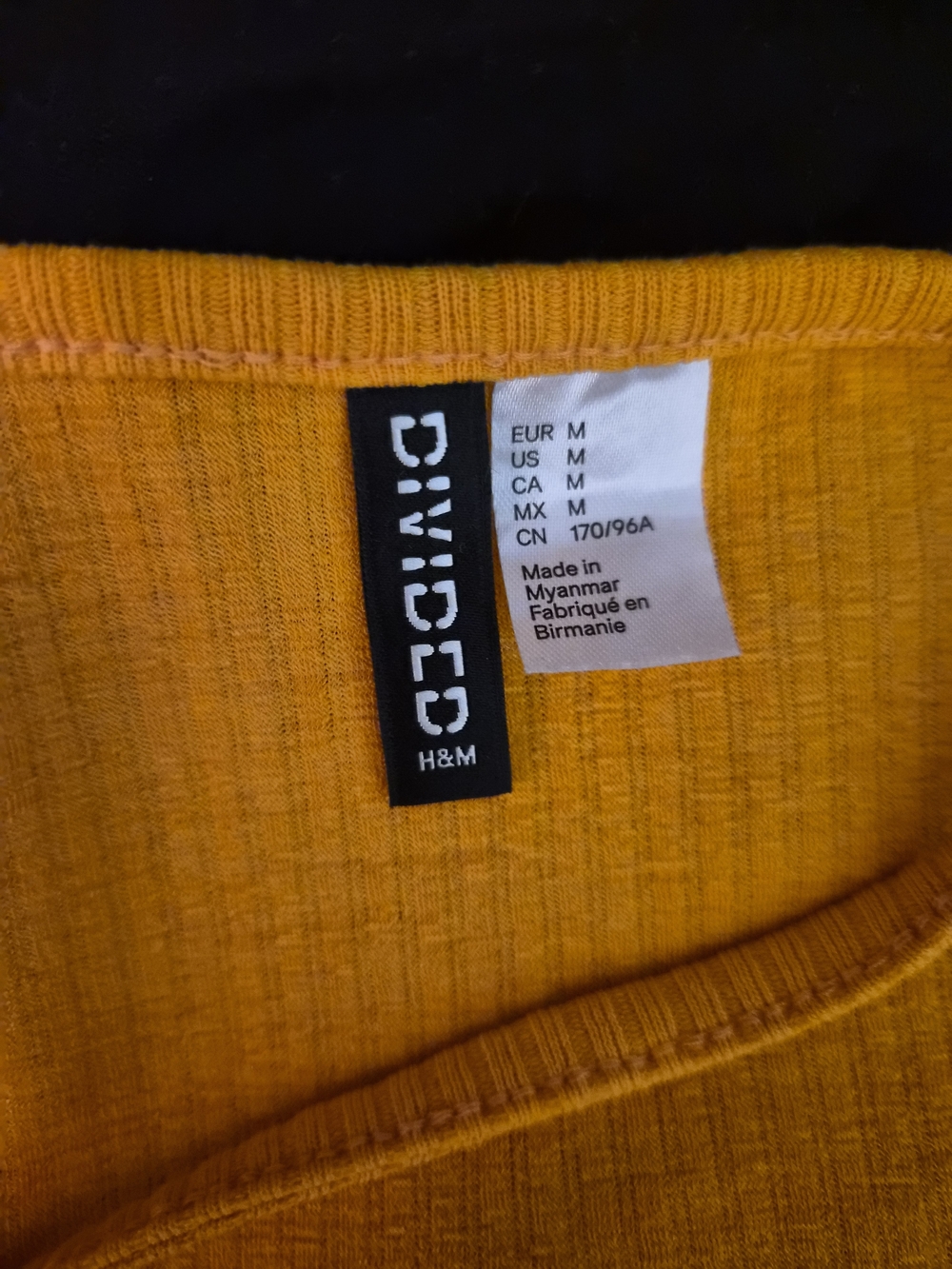 H&M DIVIDED Ribbed Salmon Color Tank Top #0200 - Picture 5 of 6